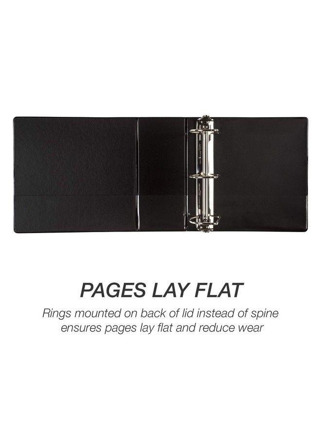 Samsill Durable 5 Inch Binder Made In The Usa Locking D Ring Customizable Clear View Binder Black 2 Pack Each Holds 1050 Pages - Image 5