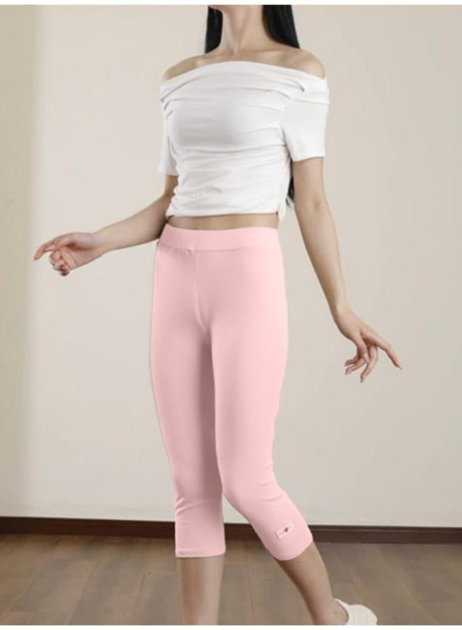 Elastic High-waist and Under Knee-length Leggings for Yoga Outfit KU406 - Image 1