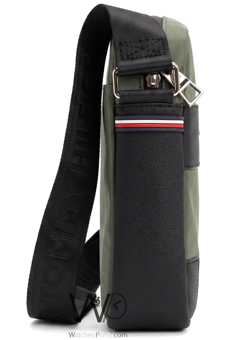 Tommy Icons Tommy Hilfiger Men's Olive Green Crossbody Bag - Image 4