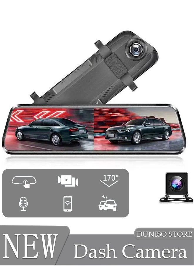 DUNISO - Dash Cam 2K 1296P WiFi Car Camera with 2 inch IPS Screen,2K Front Dash Camera for Cars, Dual Dashcams for Cars with Night Vision,24 Hours Parking Mode,APP,G-Sensor,Loop Recording - Image 1