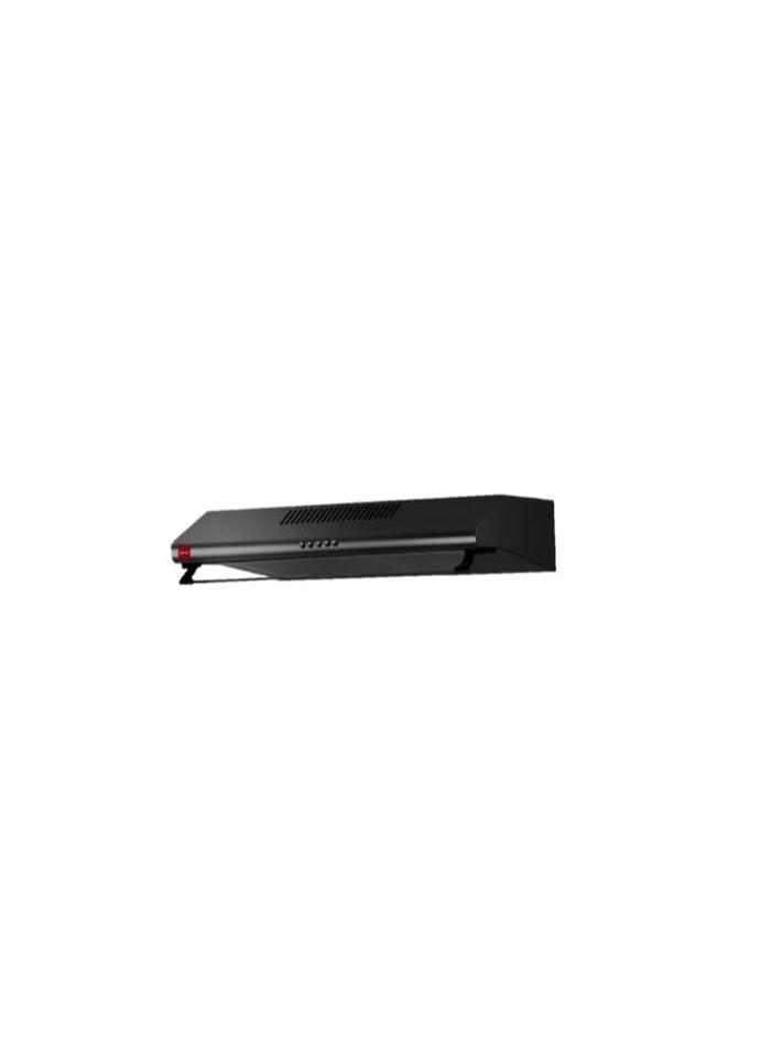 NOVEX - 90Cm Black Visor Cooker Hood 900Mm Wall Mounted Kitchen Extractor Fan - Image 1
