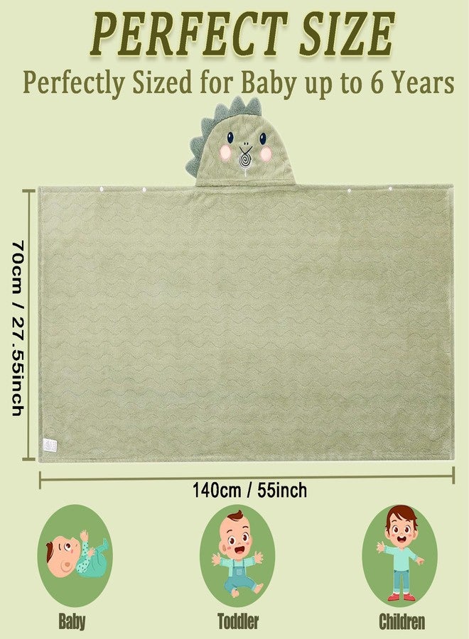 kmilro Toddler Towels with Hood for Boys Girls 0-6 Years 2-Pack Hooded Baby Bath Towels for Kids 27.5"X55" Ultra Absorbent Soft Thick Toddler Bath Towel Baby Beach Towel Bathrobe Toallas para Bebe - Image 2