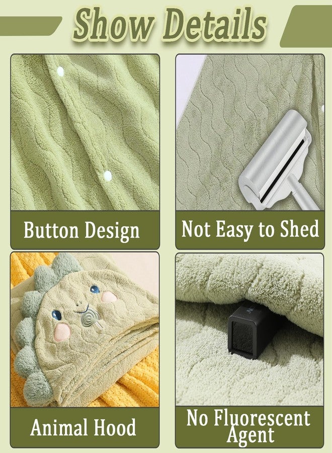 kmilro Toddler Towels with Hood for Boys Girls 0-6 Years 2-Pack Hooded Baby Bath Towels for Kids 27.5"X55" Ultra Absorbent Soft Thick Toddler Bath Towel Baby Beach Towel Bathrobe Toallas para Bebe - Image 3