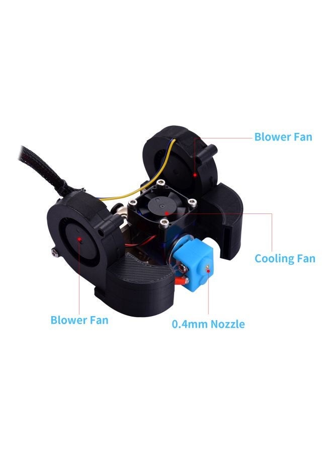 NIBEMINENT Full Assembled Extruder Hotend Kit For Ender-3/Ender-3 Pro 3D Printer Black/Blue/Red - Image 3