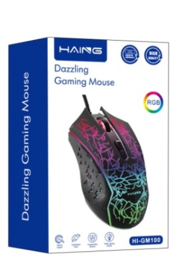 Haing فأرة ألعاب USB سلكية - Image 1