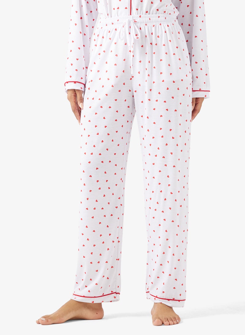 Ginger Cotton Button Up Shirt & Pyjama Set - Image 4