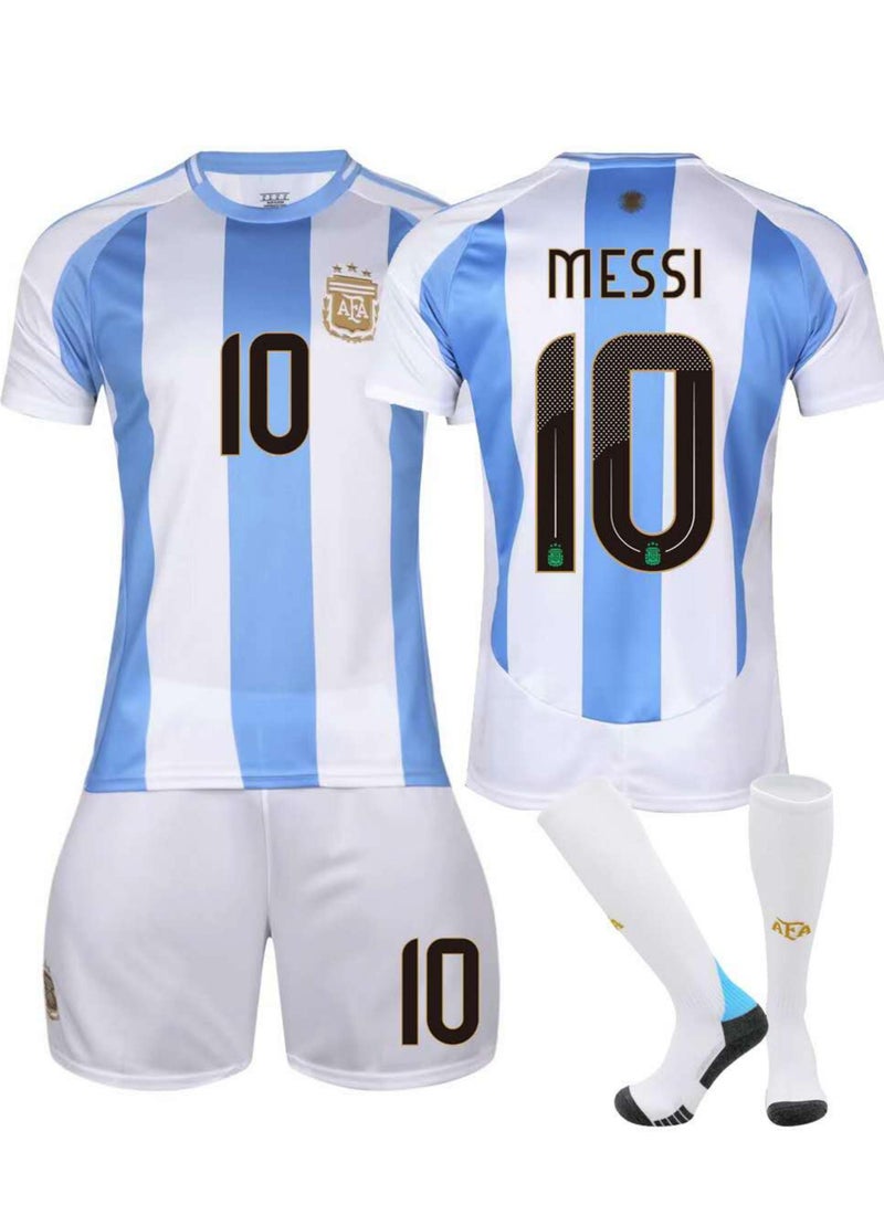 Kids Football Jersey Set, No.10 Soccer Jersey, Kids & Youth Sizes 22 Yard  - Image 1