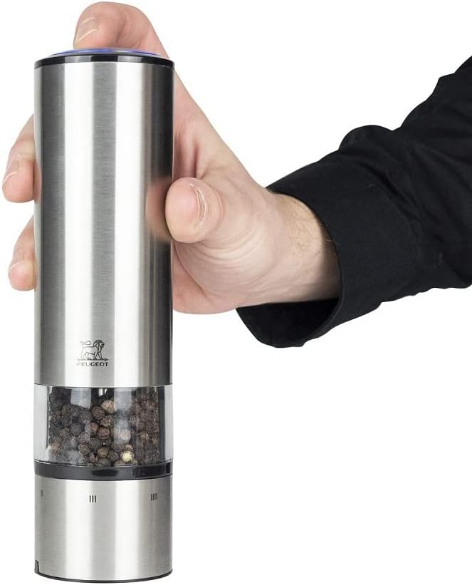 Peugeot Elis Sense Electric Pepper Mill with U Select Mechanism - 20cm, Stainless Steel - Image 3