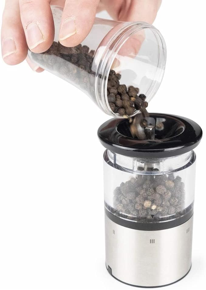 Peugeot Elis Sense Electric Pepper Mill with U Select Mechanism - 20cm, Stainless Steel - Image 5
