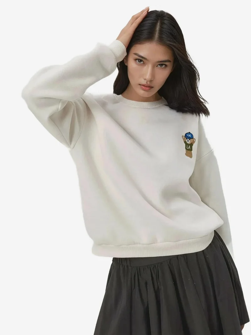 HICCUP Embroidered Cotton Sweatshirt