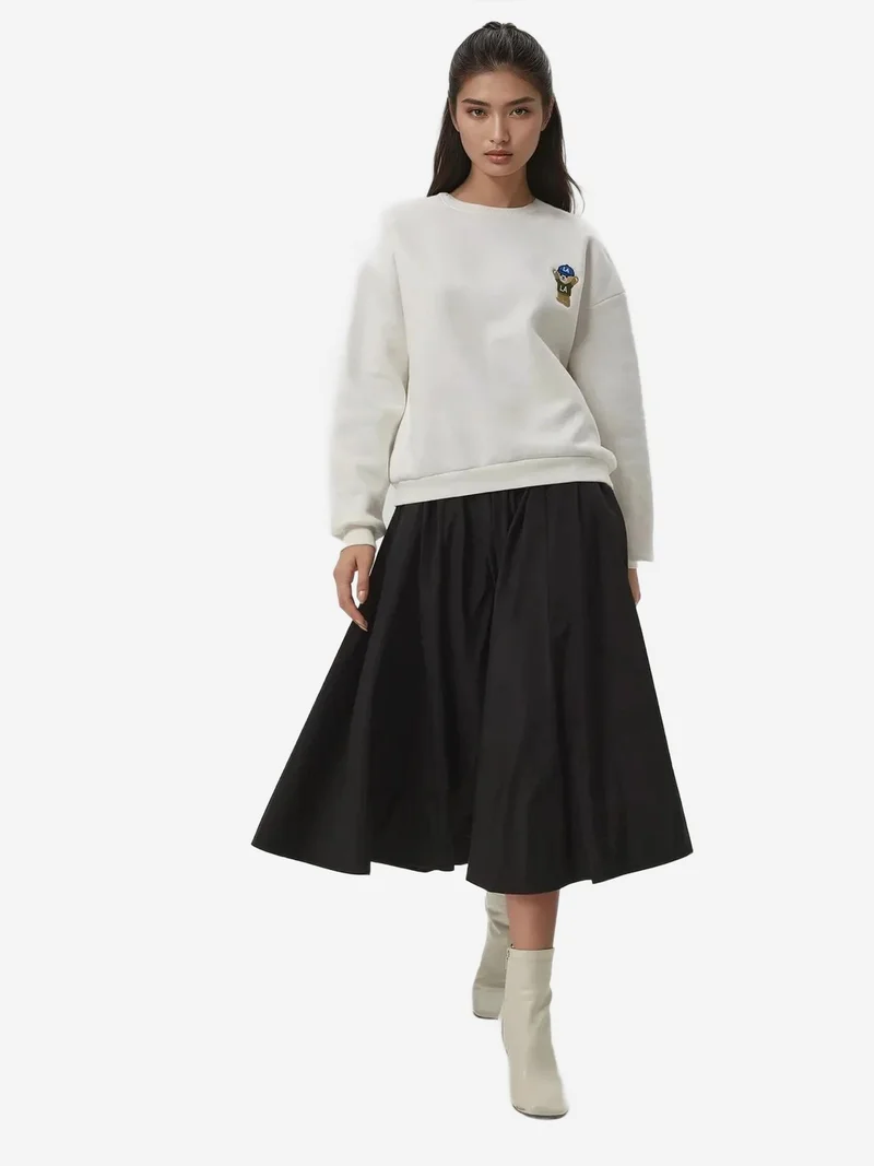 HICCUP Embroidered Cotton Sweatshirt