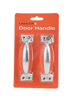 LAWAZIM Modern Stainless Steel Door Handle Set - Sleek Modern Easy-to-Install Screw on 4inch Pull Handles for Interior and Exterior Doors Gates Cupboards Furniture and Cabinets - Pack of 2  - Image 3