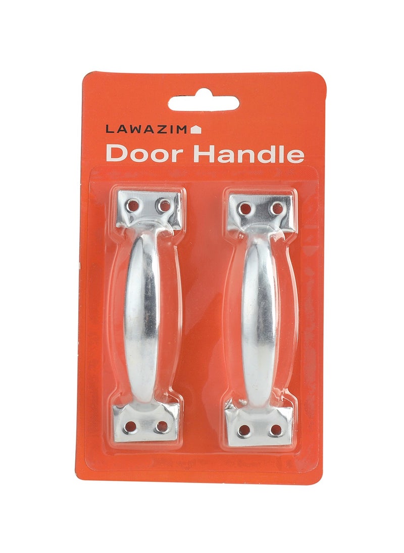 LAWAZIM Modern Stainless Steel Door Handle Set - Sleek Modern Easy-to-Install Screw on 4inch Pull Handles for Interior and Exterior Doors Gates Cupboards Furniture and Cabinets - Pack of 2  - Image 3