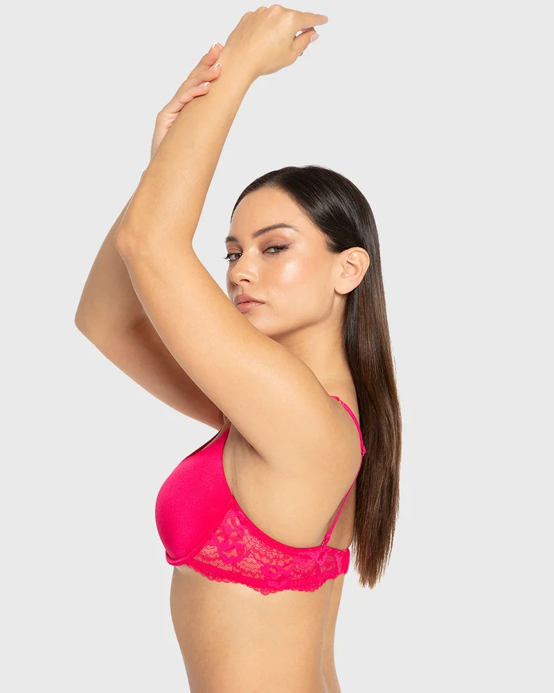 Isla & Evie Isla & Evie Bright Rose Lightly Lined Full Coverage Bra