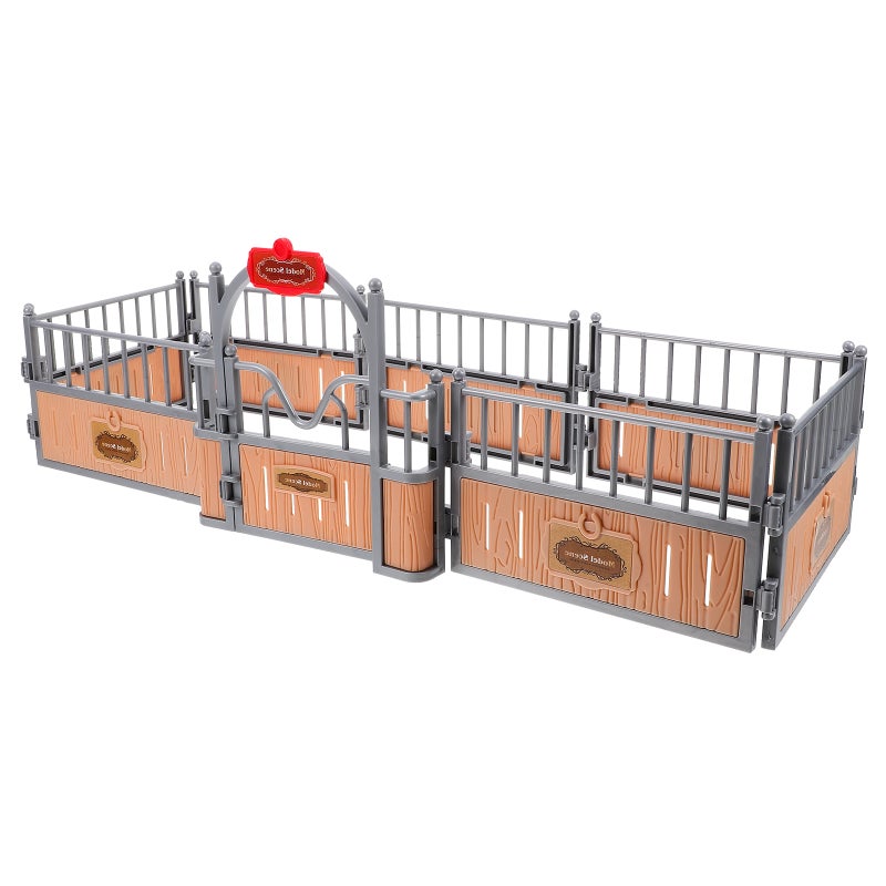 Farm Fence Toy Horse Fence Model Diy Scene Sand Table Layout Prop Simulation Scene Prop - Image 3