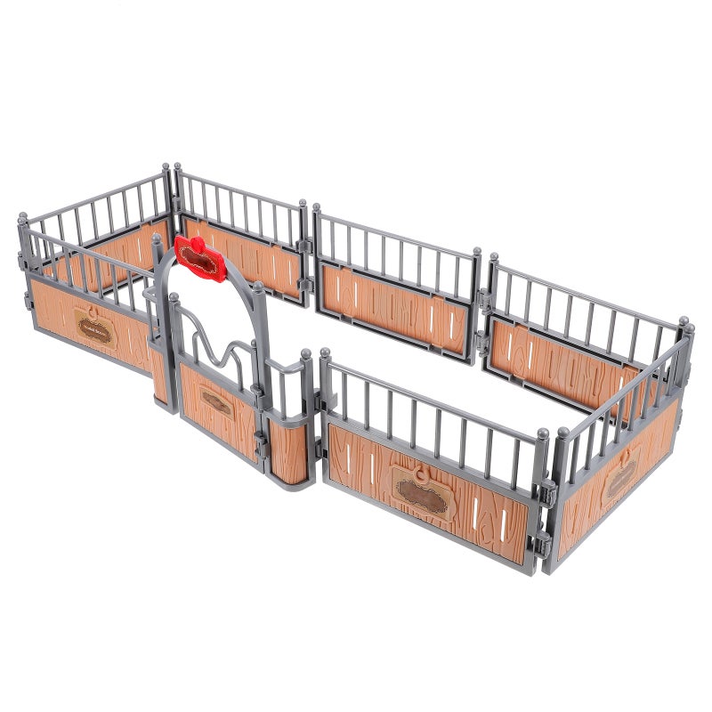Farm Fence Toy Horse Fence Model Diy Scene Sand Table Layout Prop Simulation Scene Prop - Image 4