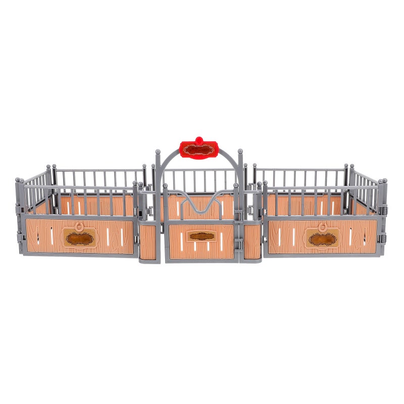 Farm Fence Toy Horse Fence Model Diy Scene Sand Table Layout Prop Simulation Scene Prop - Image 5