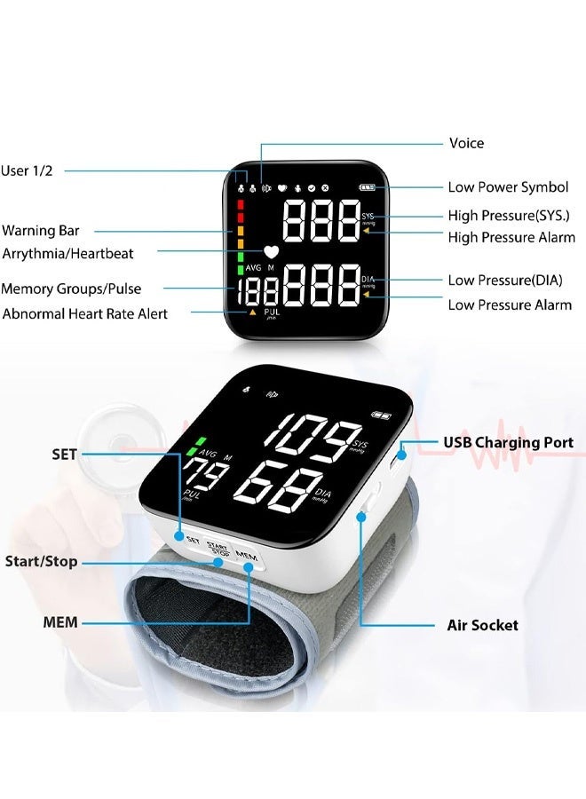 general fully automatic intelligent high-definition digital blood pressure monitor - Image 3