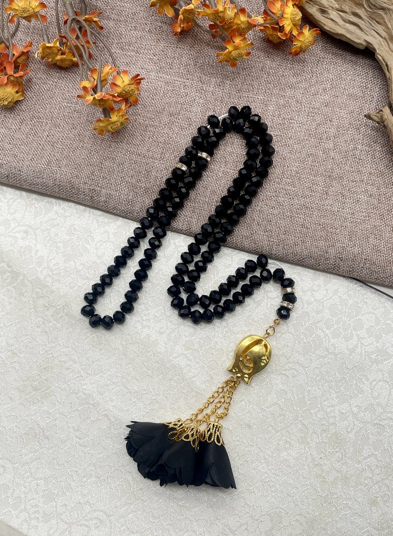 8mm 99 crystal Islamic prayer beads  handcrafted - Image 1