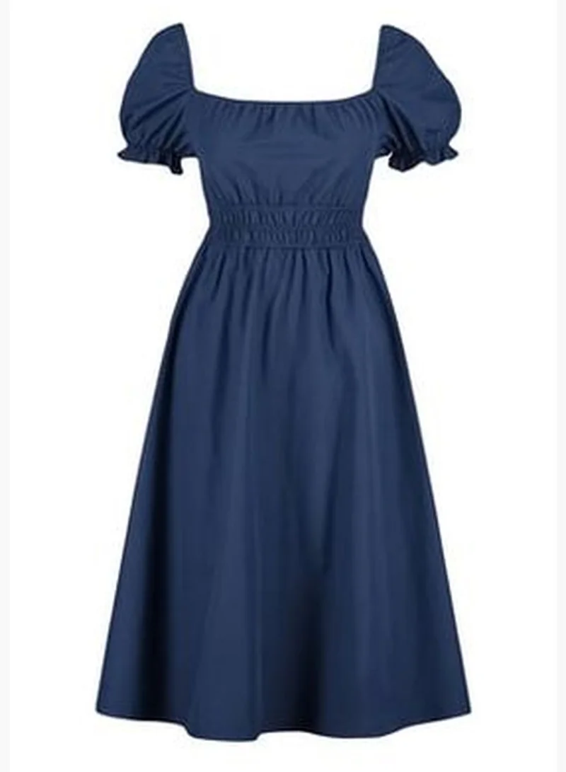 trendyol Square Neck Midi Dress