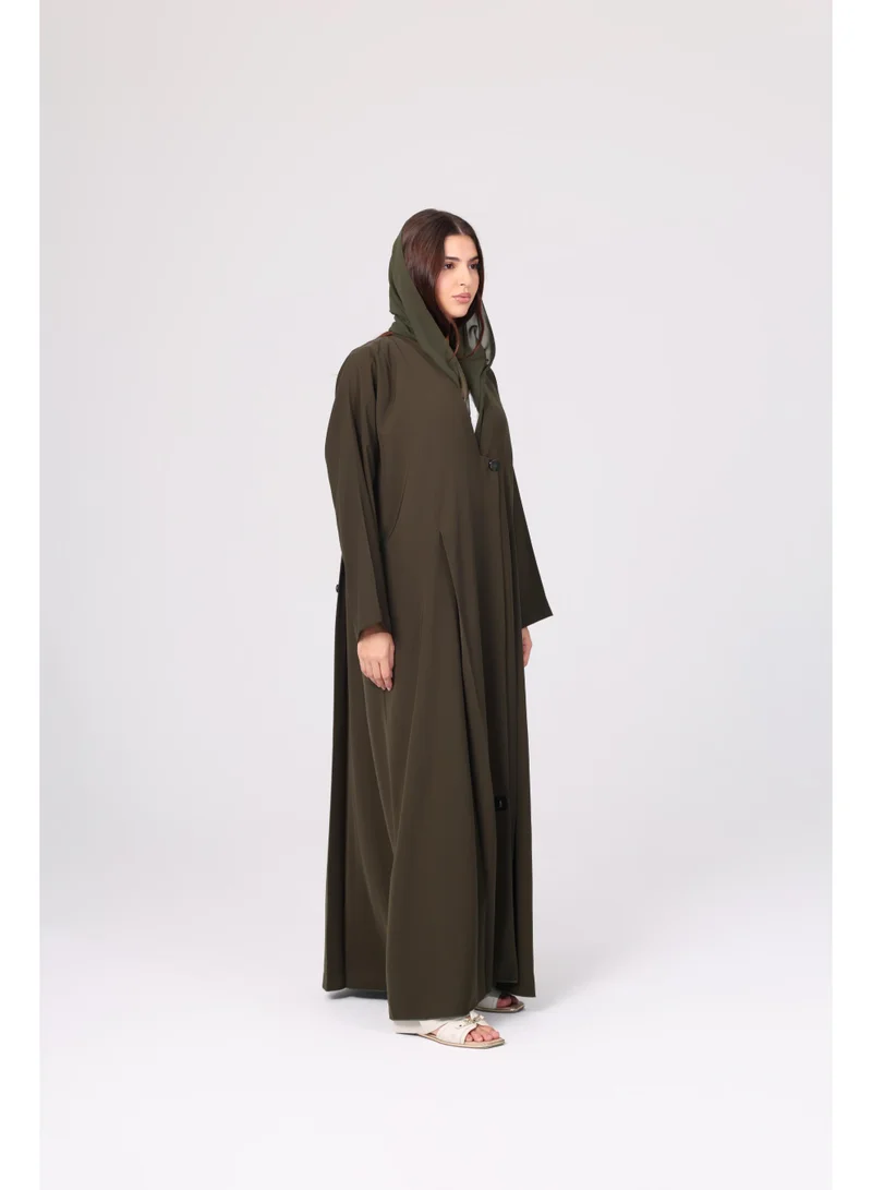 اكسا عباية سادة رسمية تصميم بليزر ABY1121