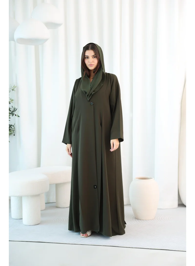 اكسا عباية سادة رسمية تصميم بليزر ABY1121