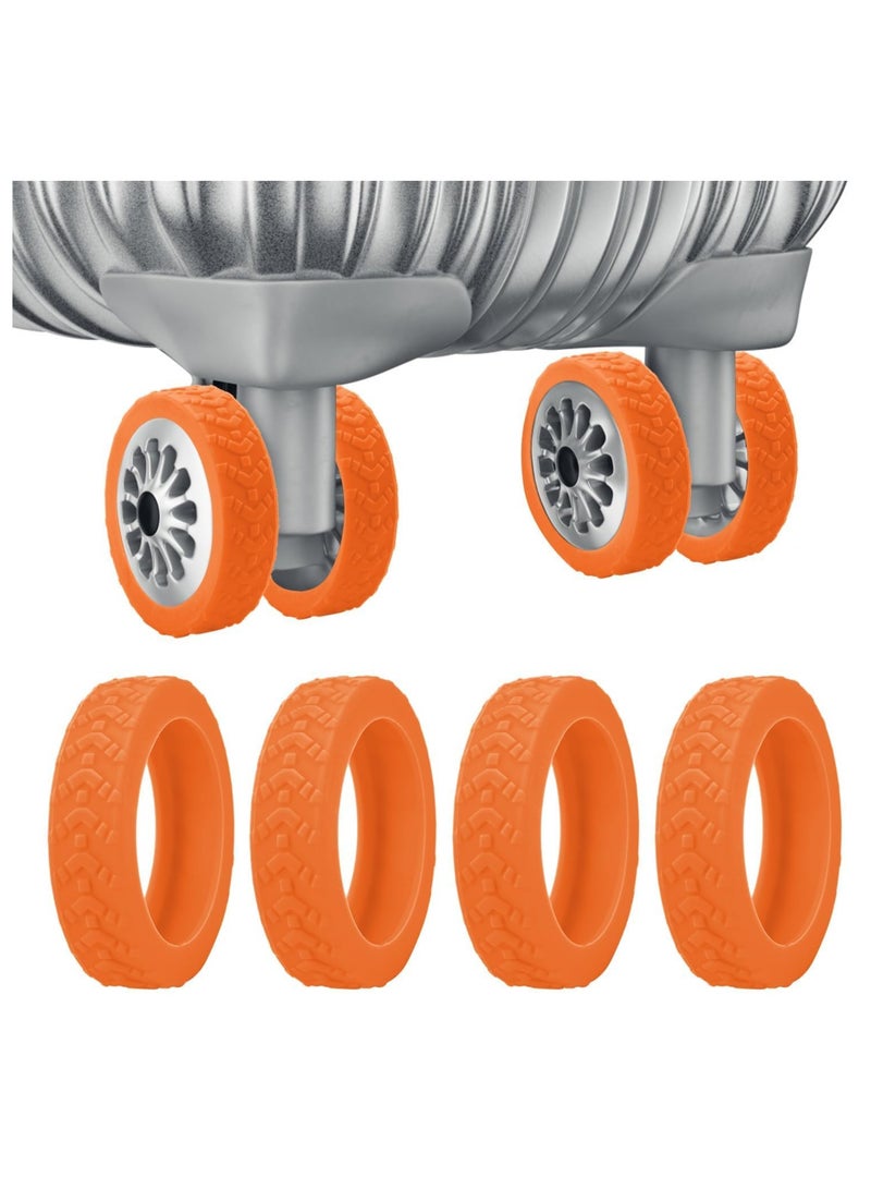 Oasisgalore 8pcs Luggage Wheel Covers Suitcase Wheel Protector Covers Noise Resistant for Most Luggage - Image 1