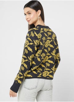 VERO MODA Floral Print Knitted Cardigan  - Image 2