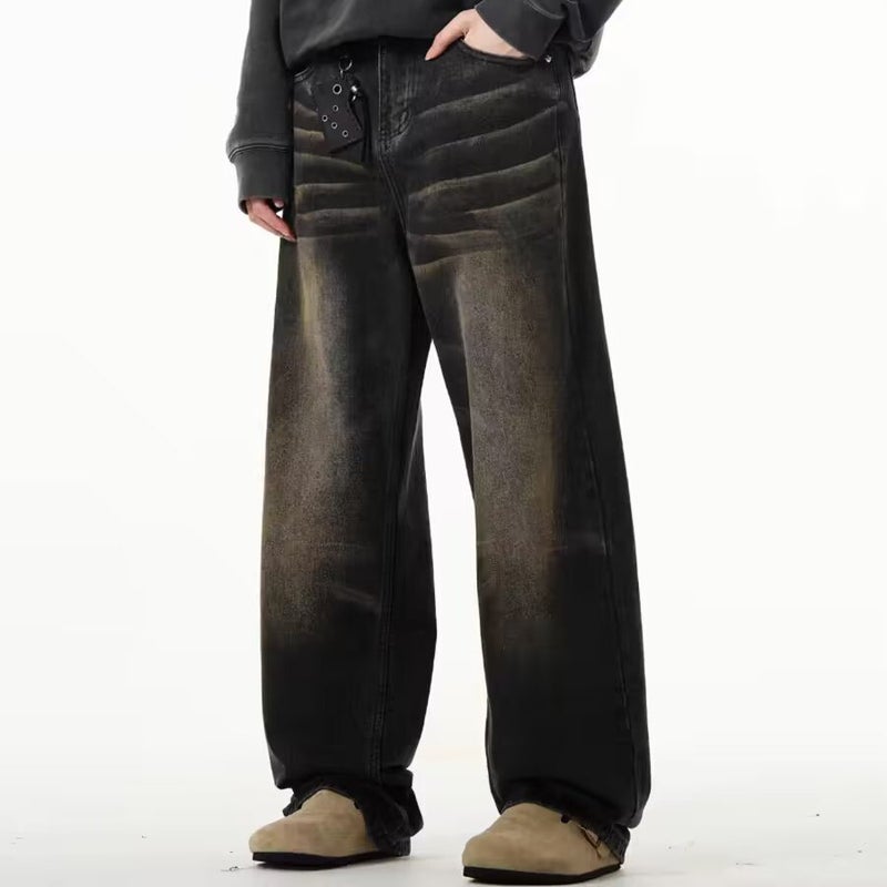 Unisex Classic Denim Jeans Loose Fit Daily Outdoor Wear - Image 4