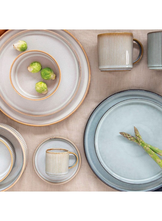 إيزي لايف طبق جانبي سيراميك دوموس عالي الجودة أزرق ورمادي ٢١ سم - Image 3