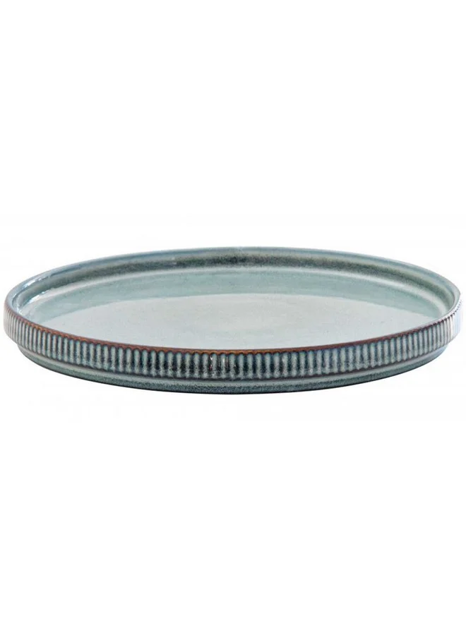 Easy Life Domus High Quality Ceramic Side Plate Blue and Grey 21cm R2672#DOLG