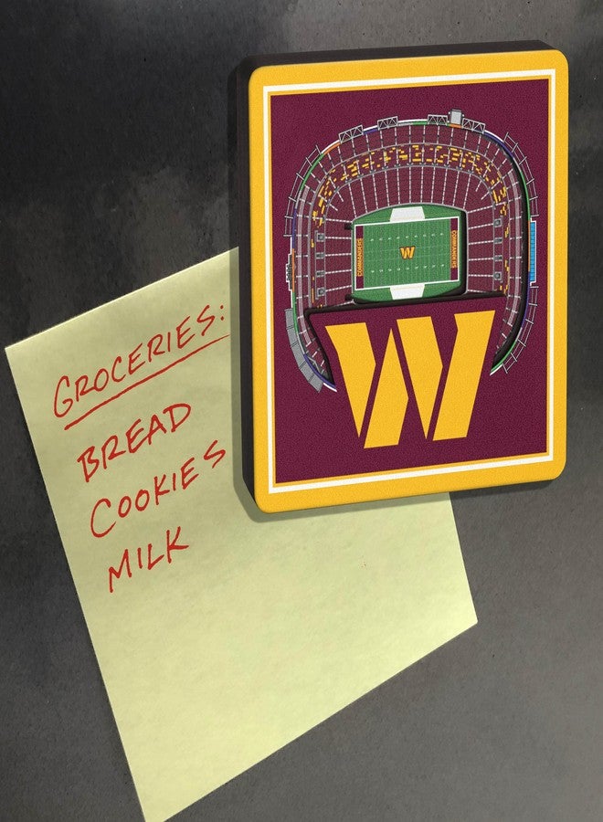 YouTheFan NFL Washington Commanders 3D StadiumView Magnets - FedExField - Image 5
