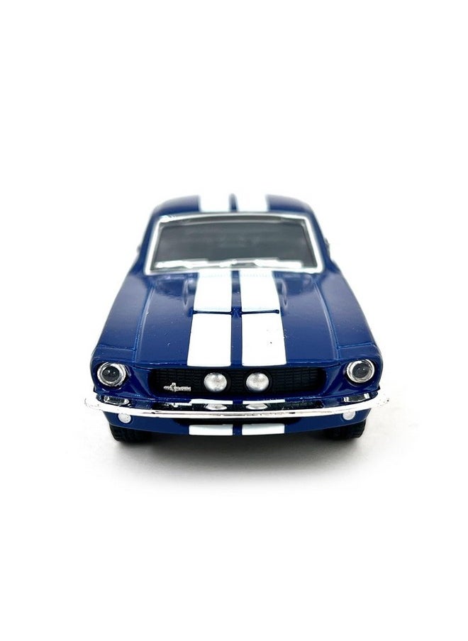 Kinsmart 1967 Ford Shelby Mustang Gt500 Blue 138 Scale 5 Inch Die Cast Model Toy Race Car W Pullback Action  - Image 2