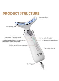 Bosidin 2025 Anti-Aging Face Lift Device , 4-in-1 LED Beauty Light Therapy for Smooth Face and Neck, Portable Electric Massager for Double Chin – K9  - Image 5