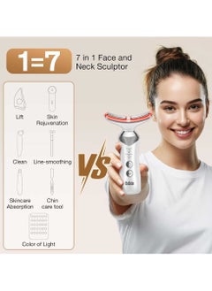 Bosidin 2025 Anti-Aging Face Lift Device , 4-in-1 LED Beauty Light Therapy for Smooth Face and Neck, Portable Electric Massager for Double Chin – K9  - Image 4