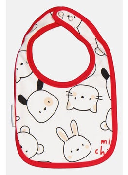 Chicco Toddlers Boy Printed Terry Bib, White  - Image 2