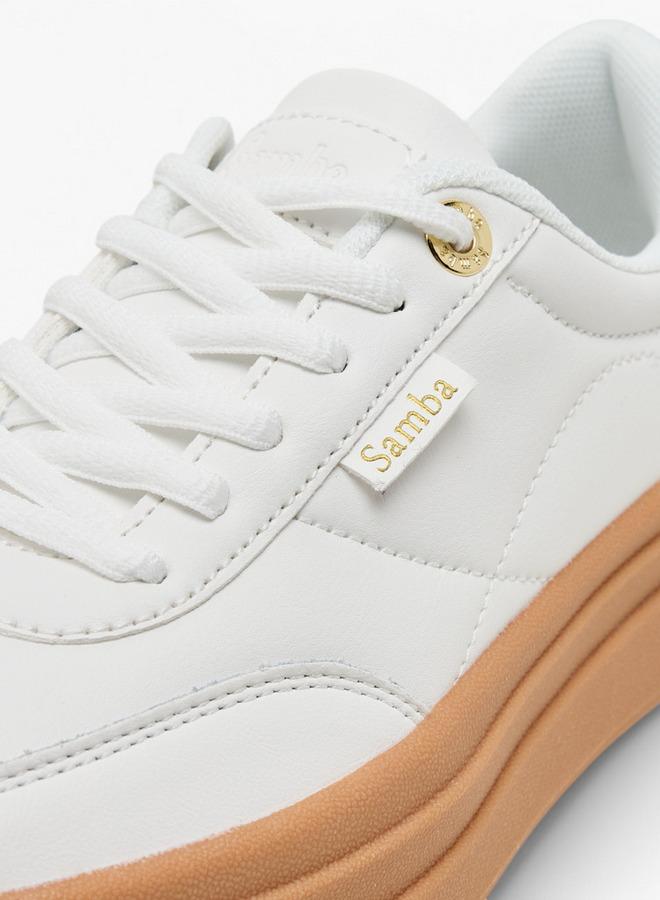 سامبا سنيكرز نسائي برباط وتفاصيل متباينة - Image 5