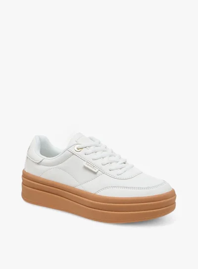 SAMBA Womens' Panelled Lace-Up Sneakers