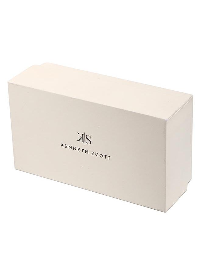 KENNETH SCOTT - ساعة كينيث سكوت K23513-RBKK النسائية ذات العرض التناظري وحزام من الفولاذ المقاوم للصدأ باللون الذهبي الوردي - Image 1