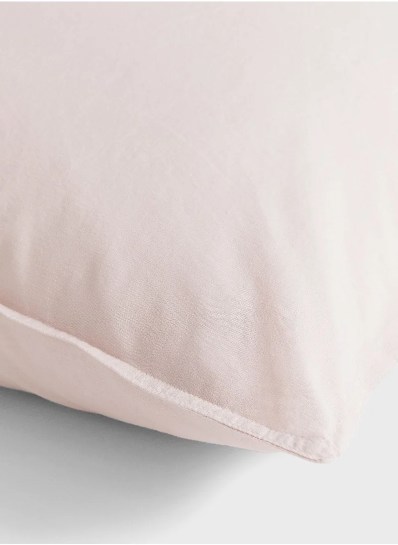 اتش اند ام Washed Linen-Blend Pillowcase