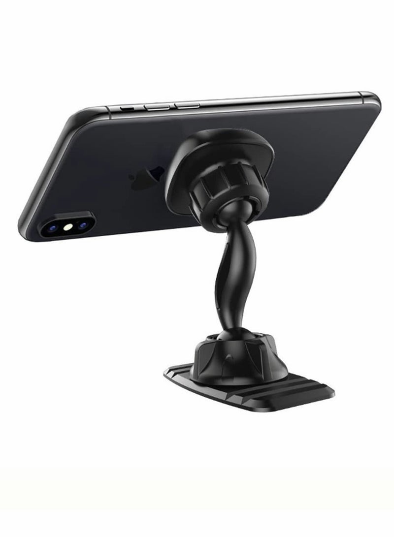 360° Adjustable Magnetic Car Phone Holder - Strong Grip for iPhone & Samsung - Dashboard Mount for Safe Driving - Image 2