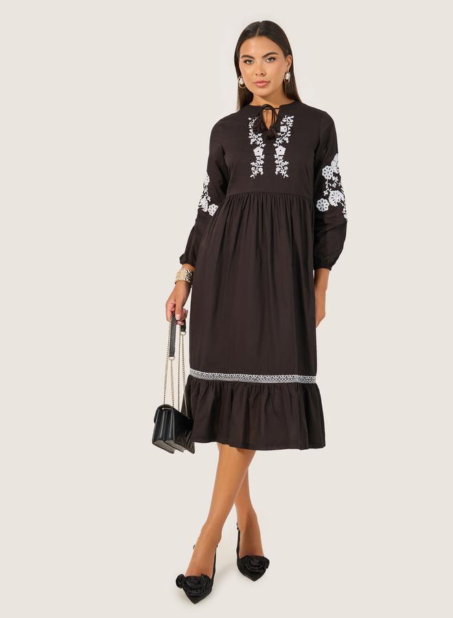 Styli Embroidered Peasant Dress  - Image 2