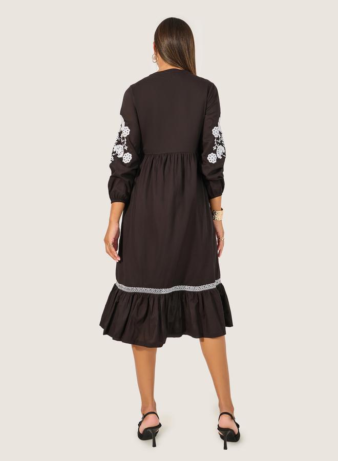 Styli Embroidered Peasant Dress  - Image 5