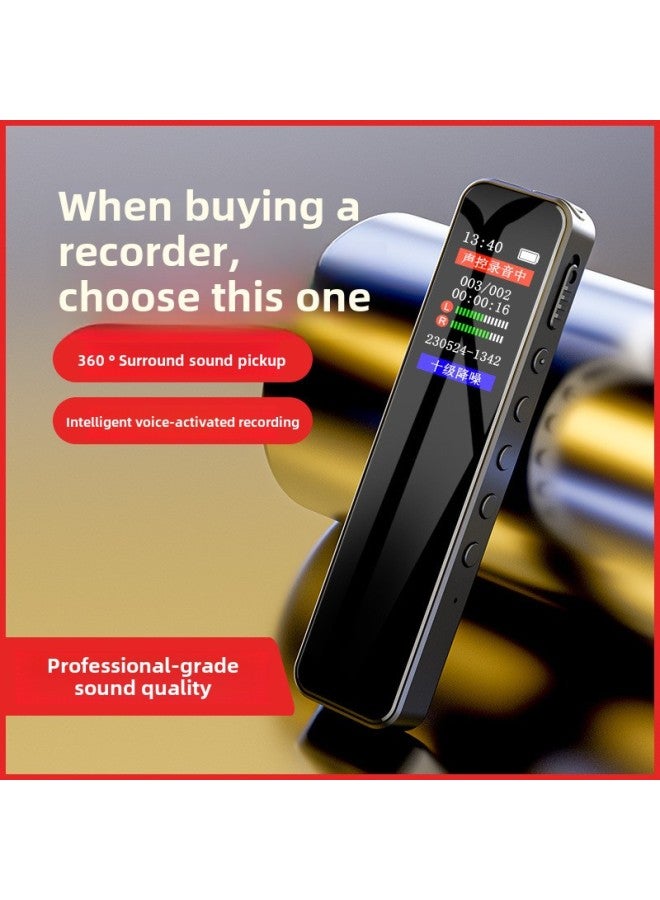 Generic Recording Pen High Definition Noise Reduction Super Long Standby Class Recorder Special Artifact Recording Pen Voice To Text Professional-Color:Ultimate Edition [noble Black] [ten Levels Noise Reduction] Large Battery-Capacity:No Memory [can Save Recordings Only By Bringing Your Own Memory] Comes With A Lanyard  - Image 1