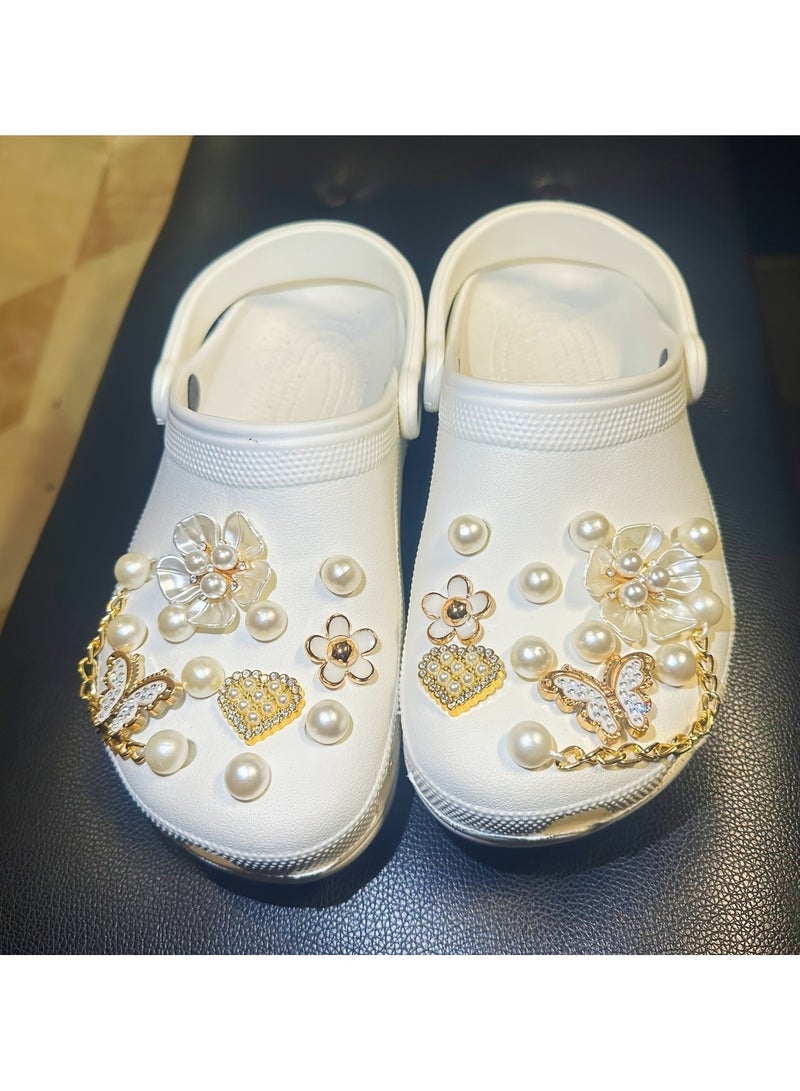 Daisy Butterfly Shoe Charms for Clogs and Garden Shoes  - Image 1