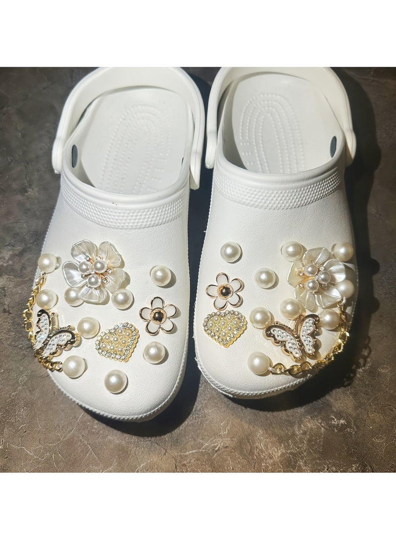 Daisy Butterfly Shoe Charms for Clogs and Garden Shoes  - Image 2