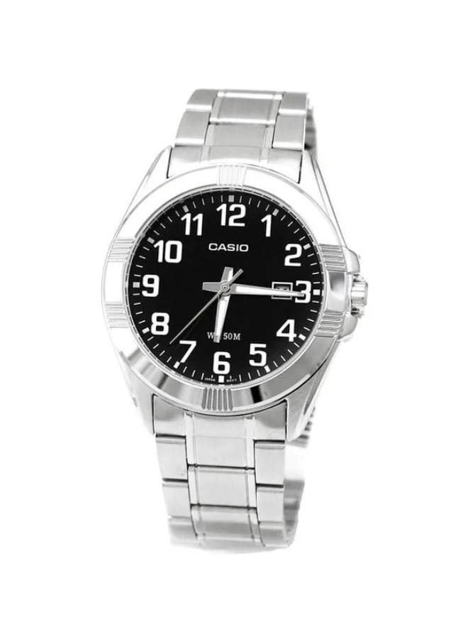 CASIO Men's Analog Display Watch With Silver Stainless Steel Strap - MTP-1308D-1B