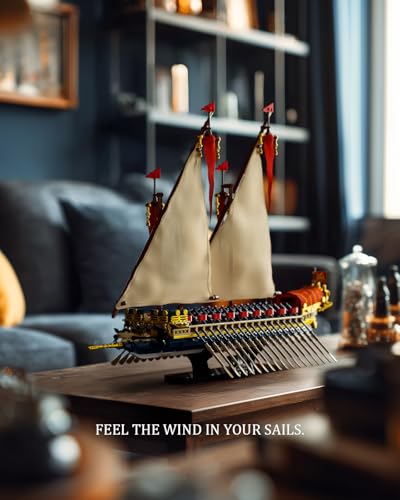 Nifeliz Galley Sailing Ship Building Set for Adults GalleassStyle Flagship Model Set for Display and Collection Ideal Gift for Ship Enthusiasts 1536 PCS NF10338 - Image 5