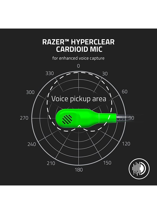 ريزر سماعة BlackShark V2 X: صوت محيطي ثلاثي الأبعاد THX 7.1 - محركات 50 مم - ميكروفون قابل للفصل - PC، PS4، PS5، سويتش، Xbox One، Xbox Series X & S، موبايل - صوت 3.5 مم - Image 3