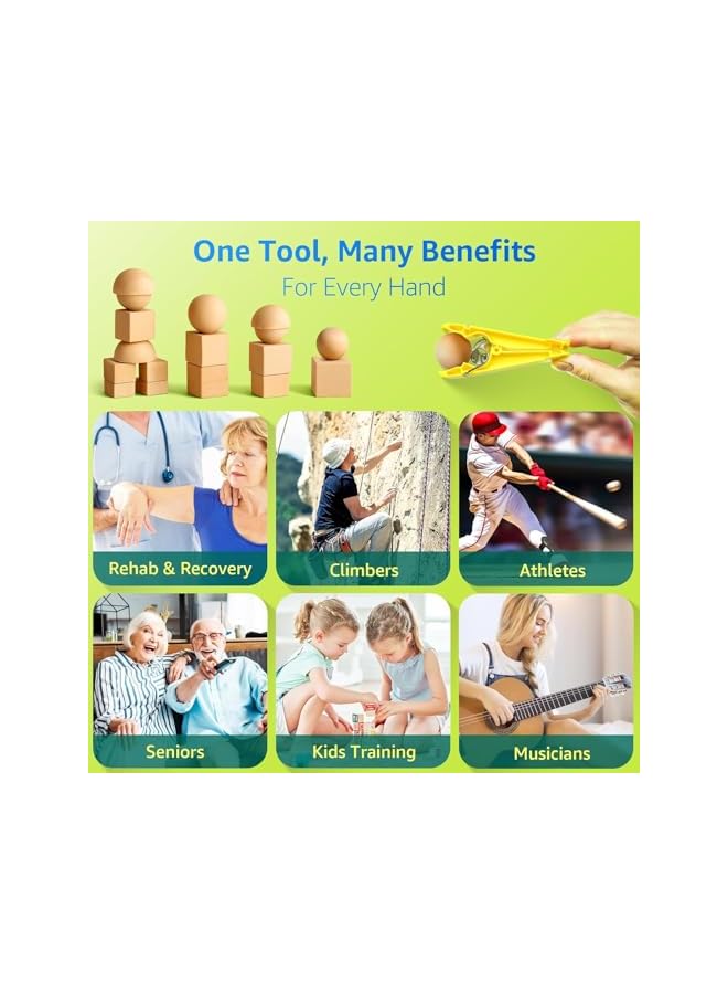 S-TOP Finger Exerciser Set – 5 Resistance Clips for Hand Therapy, Grip Strength & Dexterity – Ideal Finger Strengthener for Rehab, Stroke Recovery, Arthritis, Seniors & Athletes - Image 4